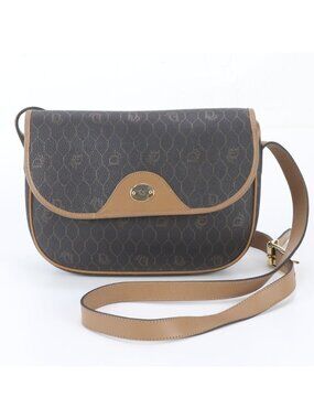Dior Vintage Honeycomb Pattern Leather Shoulder Bag
